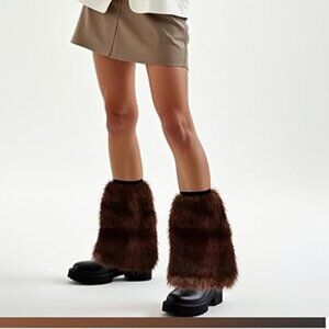 Winter Faux Fur Leg Fuzzy Cuffs